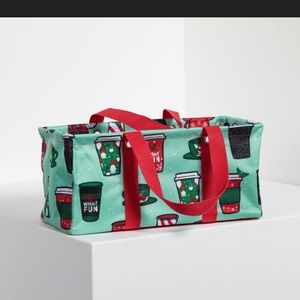 AL78 HOLIDAY CAFE TINY UTILITY TOTE $24